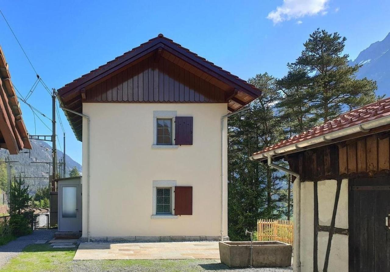Bahnwaerterhaus Eggwald Villa Wassen Exterior foto